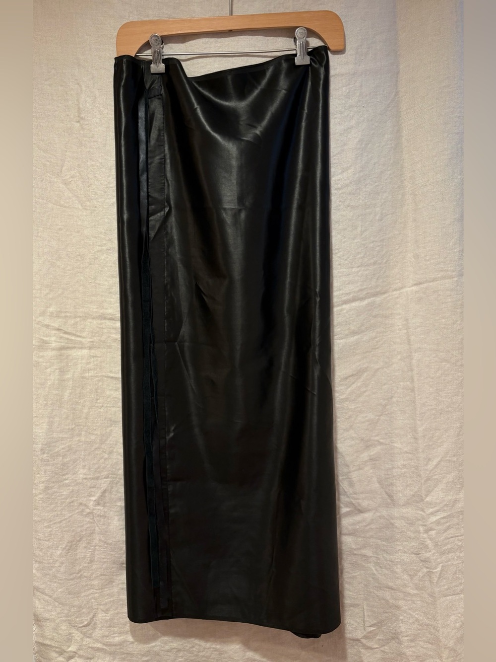 Dosa vintage silk satin sarong wrap skirt, OS